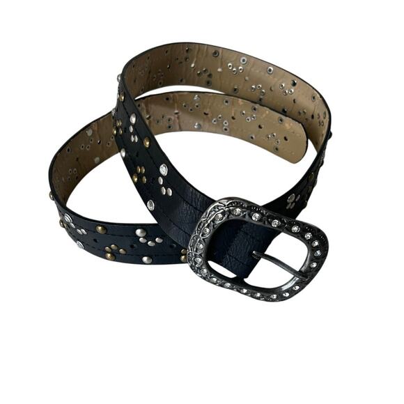 Accessories - Western Black Bling Belt